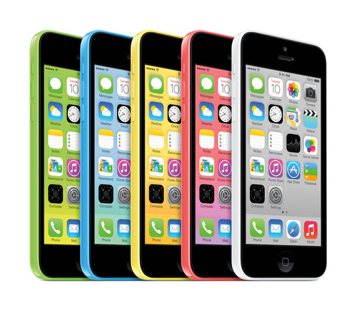 L'iPhone 5C se décline en 5 couleurs