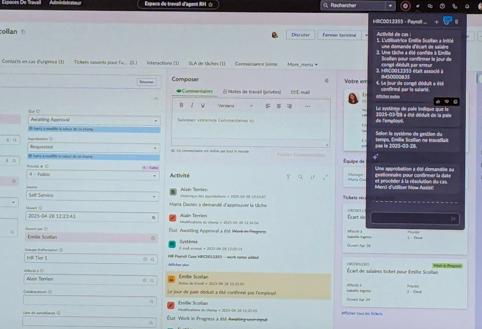 Dmonstration ServiceNow
