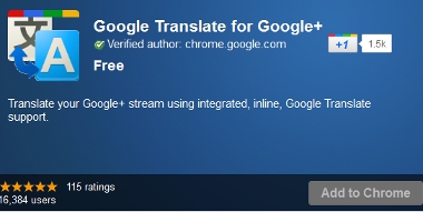 Google Plus Translate