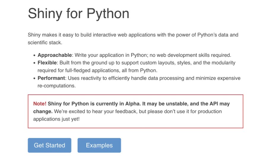 RStudio Dévoile Enfin Shiny Pour Python – Ygal Tech